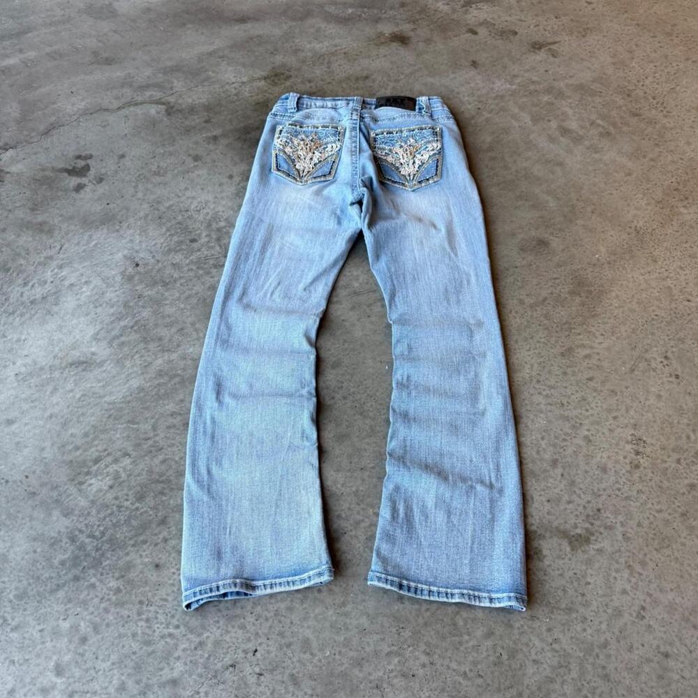 Y2K Sky Bedazzled Boot Cut Jeans
